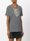 embellished striped T-shirt 
