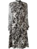 flared floral print dress