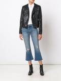 cropped flared jeans