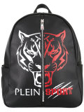 logo print backpack