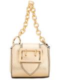 mini buckled clutch