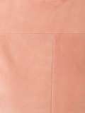 patch pockets leather dress