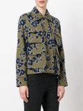 floral print fitted jacket