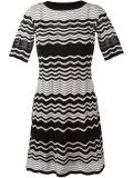 zig-zag patter short dress