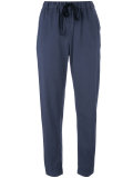 tapered drawstring waist trousers