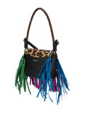 Amber fringed bag 
