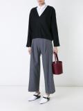 pleated high waisted trousers