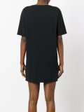 bear print T-shirt dress