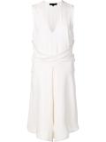 flared satin dress