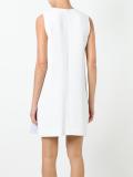 striped panel shift dress