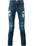 distressed skinny jeans 
