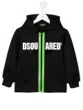 logo neoprene zip hoodie