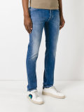 stonewashed straight jeans