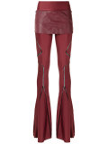 flared panelled trousers