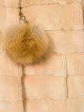 pom-pom charm padded jacket
