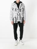 Monogram x Latin gathered coat