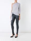 stretch leather leggings