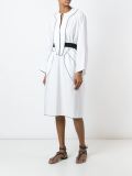 contrast piped trim dress