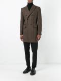 Embroidered wool coat