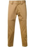 slim fit cropped trousers