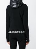 zipped hooded jacket