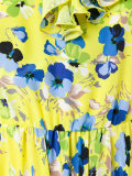 crossed back floral dress