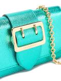 metallic shoulder bag