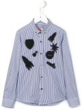 patch detailed button down shirt