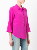 fluted sleeve blouse