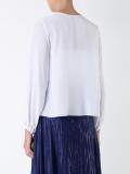 cropped picot blouse