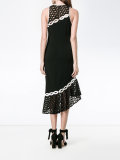 embroidered racer-back dress