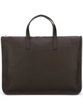 embossed logo laptop bag 