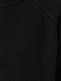 ribbed round neck jumper
