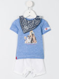dog print short set 
