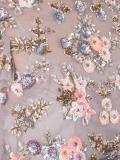 floral embellishment cropped blouse
