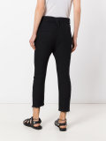 High-waisted raw edge trousers