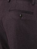 tapered pleat detail trousers