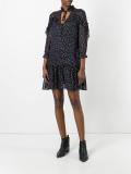 gold-tone polka dots dress