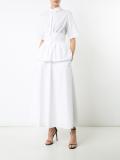 front placket flared dress