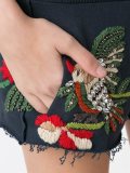 embroidered track shorts