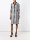 snakeskin graphic shift dress