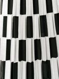 check pleated skirt