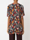 abstract print blouse