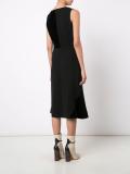 colour block v neck dress
