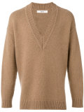 low v-neck jumper