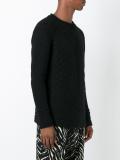 geometric pattern knit sweater