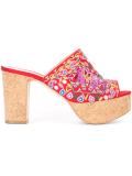 embroidered platform mules
