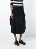 paneled midi skirt