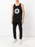 number printed vest