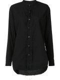 band collar shirt